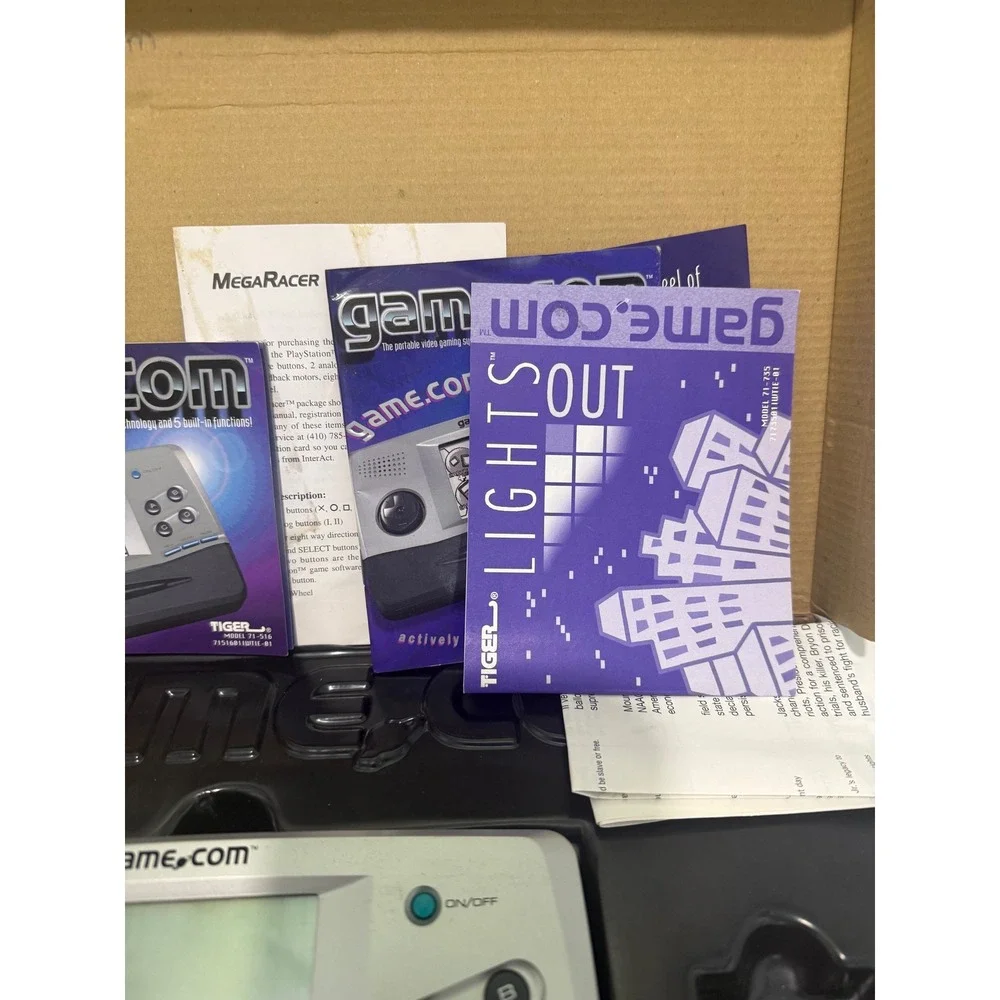 Tiger Electronics Game.com Handheld Console 71-516 Silver Boxed Parts Repair